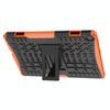 For Lenovo Tab M10 3rd Gen Tire Texture TPU + PC Tablet Case with Holder(Orange)