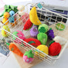 5pcs Cute Fruit And Vegetable Plush Bag Pendant Key Chain, Size: 10cm(Pineapple)