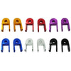 1pair Motorcycle Electric Vehicle Modification Accessories Small CNC Aluminum Alloy Shock Absorption Increaser(Red)