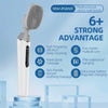 Electric Bath Brush Silicone Vibration Long-handled Back Spa Shower(White)