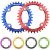 MOTSUV Narrow Wide Chainring MTB  Bicycle 104BCD Tooth Plate Parts(Yellow)