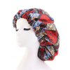 TJM-434 Printed Double-Layer Night Hat With Satin Lining Elastic Wide Brim Headscarf Hat, Size: One Size Adjustable(Red)