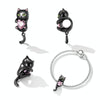 SCC2329 Little Black Cat DIY Bracelet Bead S925 Silver Bead Accessories