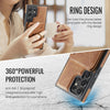 For Samsung Galaxy S23 Ultra 5G DG.MING K1 MagSafe Detachable Wallet RFID Back Cover Phone Case(Brown)
