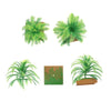 20 PCS Smulated Bushes with Base Model Iron Tree Grass Aquarium Water Tank Decoration