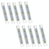 MK-224 10pcs 12-24V Truck Trailer 9LED Side Light Tail Lamp Signal Light(White)