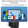 Yesido YC54 Dual USB-C / Type-C Travel Charger with 1m USB-C / Type-C to 8 Pin Cable, EU Plug (Black)