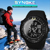 SYNOKE 8209 Multifunctional Sports Swimming Waterproof Luminous Alarm Men Electronic Watch(Black)