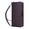 For iPhone 14 / 13 Nine-card Slots Zipper Wallet Bag Leather Phone Case(Dark Purple)