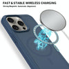 For iPhone 12 Pro Shockproof MagSafe Armor PC Hybrid TPU Phone Case(Ink Blue)