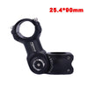 FMFXTR Mountain Bike Adjustable Angle Handlebar Riser, Specification: 25.4x90mm