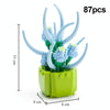 2600C CAYI Potted Plant Building Blocks Office Decoration Small Particles Assembly Puzzle Toys