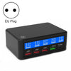 618 QC3.0 + PD20W + 3 x USB Ports Charger with Smart LCD Display, EU Plug (Black)