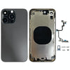 iPhone XR Back Cover, iP15 Pro Style (Black)