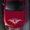D-299 Skull Pattern Car Modified Hood Decorative Sticker(White)