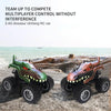 JJR/C Q148 2.4G Remote Control Dinosaur Climbing Car(Brown)