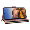For Samsung Galaxy A25 Nine-card Slots Zipper Wallet Bag Leather Phone Case(Rose Gold)