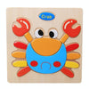Children Educational Toy Wooden Cartoon Jigsaw Puzzle(Crab)
