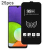For Samsung Galaxy A22 25pcs High Aluminum Large Arc Full Screen Tempered Glass Film