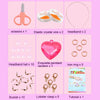 25 Grid  Acrylic Beaded Kids DIY Necklace Bracelet Toys(Lattice Girl)