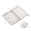 Stainless Steel Folding Barbecue Net  Portable BBQ Picnic Accessories, Size:S 15x10.3CM