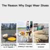 JML Dog Shoes, Red, Size 5 (5.3cm/4.2cm), Breathable & Non-Slip