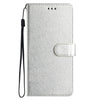For Samsung Galaxy A56 5G Silk Texture Horizontal Flip Leather Phone Case(Silver)