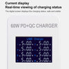 A8B 50W 8 Ports USB Smart Charging Station with Digital Display, Plug:US Plug