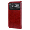 For Xiaomi Poco C40 Oil Wax Texture Leather Phone Case(Red)