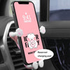 ICARER FAMILY AK-01 Car Air Outlet Cartoon Phone Holder Car Navigation Gravity Support Frame(Pink)