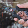 Teflon Stainless Steel Multifunctional Fishing Pliers Anti-slip Cutting Line Open Ring Fishing Tools(Red Nail)