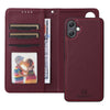 For Samsung Galaxy A06 4G BETOPNICE BN-005 2 in 1 Detachable Imitate Genuine Leather Phone Case(Wine Red)