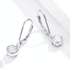 Sterling Silver S925 Earrings Simple Zircon Earrings