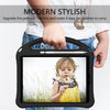 For iPad 10.2 2021 / 2020 / 2019 EVA Flat Anti Falling Protective Case Shell with Holder(Black)