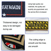 10PCS Hook and Loop Fastener Armband English Letter Embroidery Banner Color Random Delivery