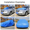 Anti-Dust Anti-UV Heat-insulating Elastic Force Cotton Car Cover for Hatchback Car, Size: 3.9m~4.19m(Black)