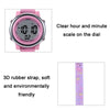 JNEW A380-86576 Student Cartoon Flamingo Waterproof Luminous Multifunction LED Electronic Watch(Light Purple)