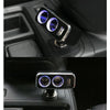 SHUNWEI SD-1909 80W 0.8A Car 2 in 1 USB Charger 90 Degree Free Rotation Cigarette Lighter (Black)