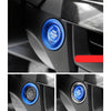 Car Engine Start Key Push Button Ring Trim Metal Sticker Decoration for Cadillac CT5 CT4 XT4 XT6 / Chevrolet Silverado (Blue)