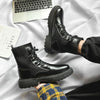 Men Martin Boots High-top Retro Sock Mouth Men Boots, Size: 43(JL-CL7708 Black)