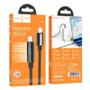 hoco U125 Benefit 1.2m Type-C to 8 Pin PD Fast Charging Data Cable with Display(Black)