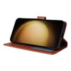 For Samsung Galaxy S25+ 5G 3-Card Slots Multifunctional Leather Phone Case(Brown)