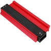 10 Inch Multifunctional Woodwork Irregular Contour Arc Gauge Tool(Red)