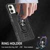 For Samsung Galaxy A05 Ring Holder Armor Hybrid Phone Case(Black)