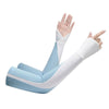 1 Pair Summer Ice Silk Sunscreen Sleeves Riding Anti-UV, Color: Horseshoe Sleeve Blue(One Code)