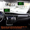 6.2" HUD GPS Head-Up Display Speedometer - Car Speed Alarm - Black