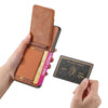 For Samsung Galaxy S25 5G Carbon Fiber Vertical Flip Wallet Stand Phone Case(Brown)