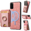 For Samsung Galaxy S20 Retro Splitable Magnetic Stand Card Bag Leather Phone Case(Pink)