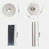 108 x 120 Inch Balloon Arch Stand Set Holiday Party Decoration Props