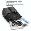 HAOSHUAI 6815 Outdoor Travel Backpack Men Business Computer Notebook Backpack(Black)